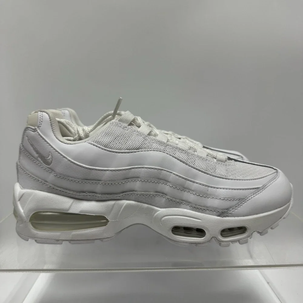 Brand New Nike Air Max 95 HM8755-100 Triple White Sneakers Men's Size 8.5